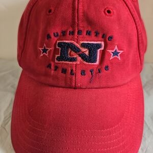 Nike Kids Red Baseball Cap with Navy Embroidered Logo Great Condition Size 4